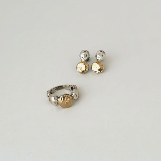 Anel com bolinha em ouro (grande)